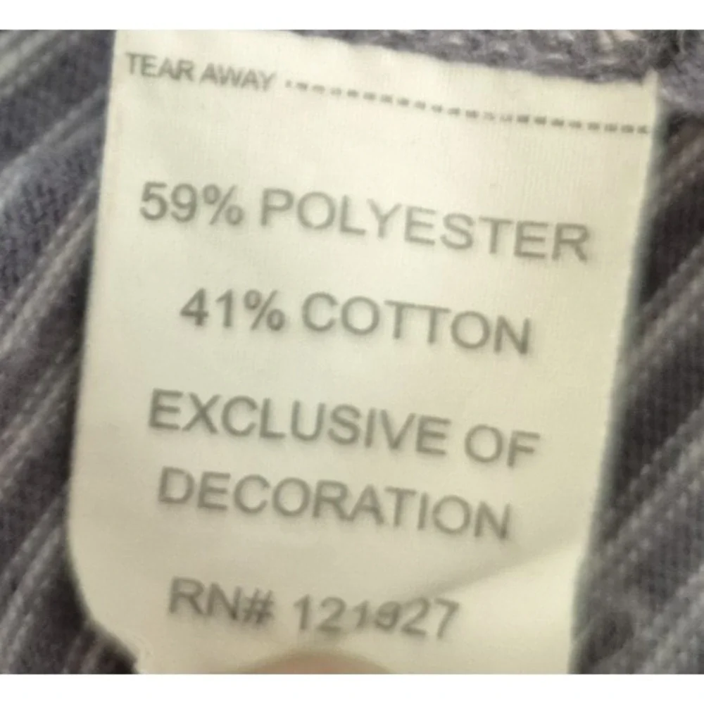 Johnnie O Pullover Mens Medium Light‎ Gray Striped JMKO 2140 Hangin Out Sweater - Picture 5 of 10